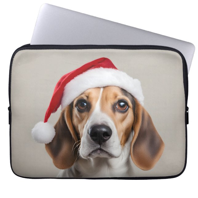 Beagle Weihnachten Laptopschutzhülle (Vorderseite)