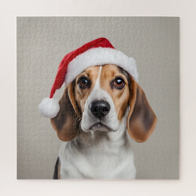 Beagle Weihnachten Puzzle (Vertikal)