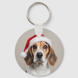 Beagle Weihnachten Schlüsselanhänger