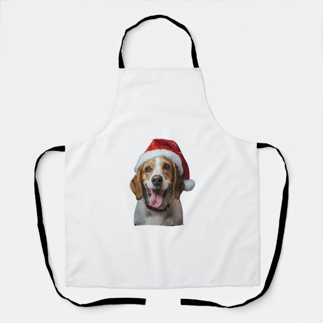 Beagle Weihnachten Schürze (Vorderseite)