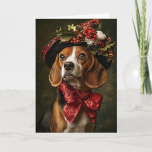 Beagle Weihnachten viktorianischer Hund