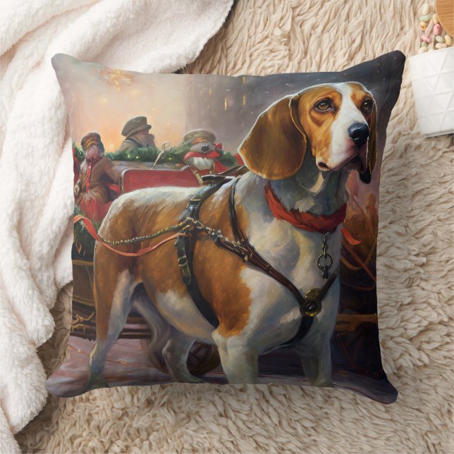 Beagle Weihnachts-Feiertage Kissen (Decke)