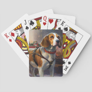 Beagle Weihnachts-Feiertage Spielkarten