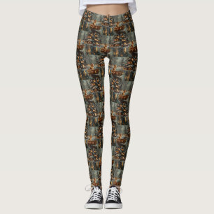Beagle Weihnachts-Festreise Leggings