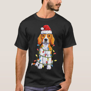 Beagle Weihnachts-Weihnachtsmannmütze Weihnachtsba T-Shirt