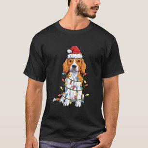 Beagle Weihnachtsbaum Lichter Weihnachten Weihnach T-Shirt