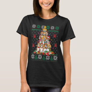 Beagle Weihnachtsbaum Santa Ugly Sweater Dog T-Shirt