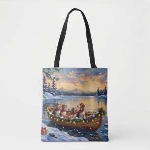 Beagle-Weihnachtsboot-Feiertag