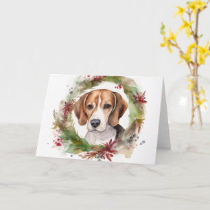 Beagle Weihnachtsfest Karte
