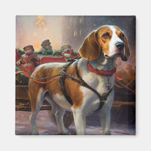 Beagle Weihnachtsfest Magnet