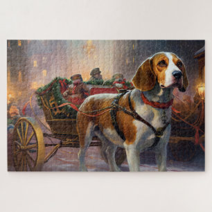 Beagle Weihnachtsfest Saison Puzzle