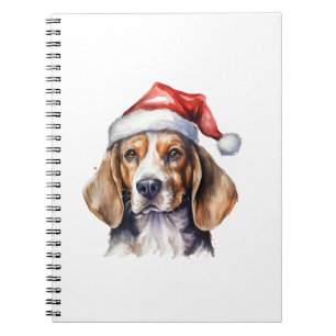 Beagle Weihnachtshund Notizblock