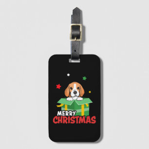 Beagle Weihnachtsmann Hunde Liebhaber Frohe Weihna Gepäckanhänger