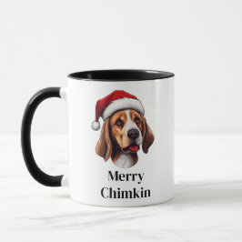 Beagle Weihnachtsmannmütze Weihnachtshund Tasse