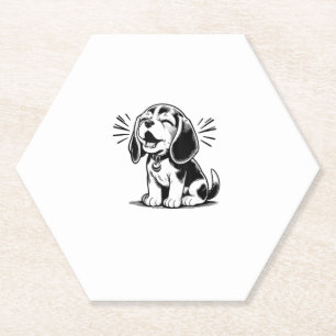Beagle Welpe bewundernswert, Familientierliebhaber Untersetzer