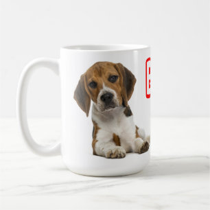 Beagle-Welpe - Rote Liebe Welpe Kaffeetasse