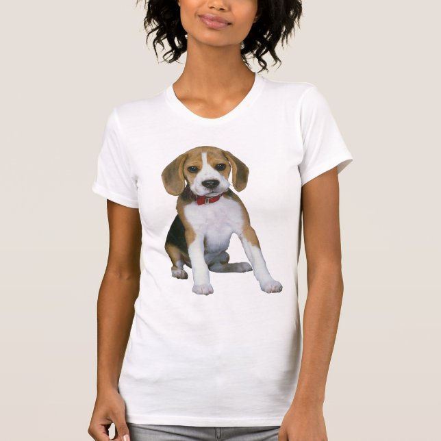 Beagle-Welpe T-Shirt (Vorderseite)