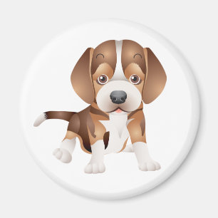 Beagle-Welpen-Hund-Kühlschrankmagnet Magnet