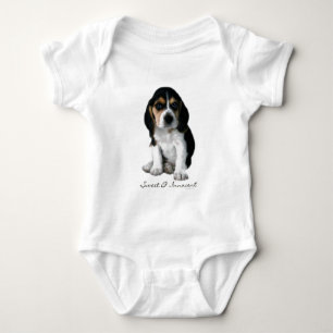 Beagle-Welpen-Hundephotographie Baby Strampler