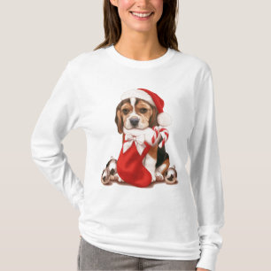 Beagle-Welpen-Weihnachten T-Shirt
