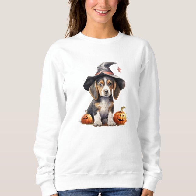 Beagle Welppy Halloween Sweatshirt (Vorderseite)