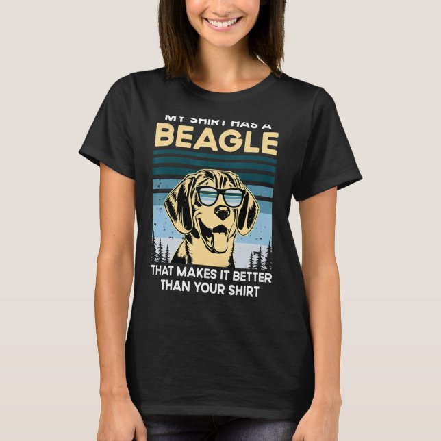 Beagle Whisperer Dog Welpenbesitzer Paw Liebe T-Shirt (Vorderseite)