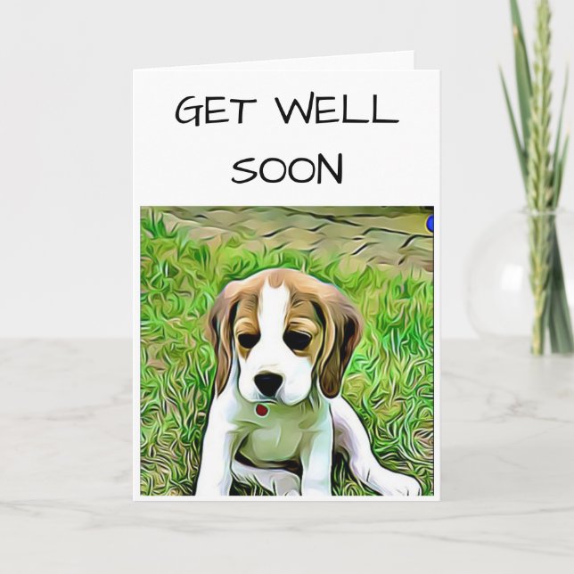 Beagle wird bald gut karte (Vorderseite)