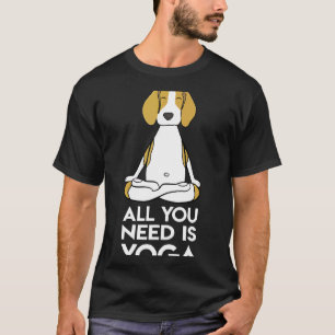 Beagle Yoga Welpe Beagle Dog T-Shirt