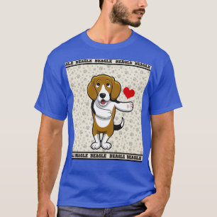 Beagle Zuhause-steigende Wagenüberrollung und Nass T-Shirt