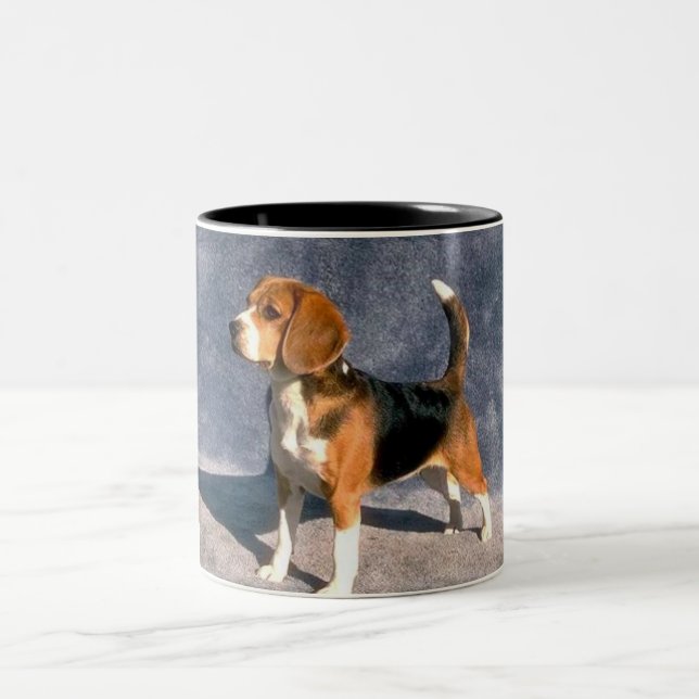 Beagle Zweifarbige Tasse (Mittel)