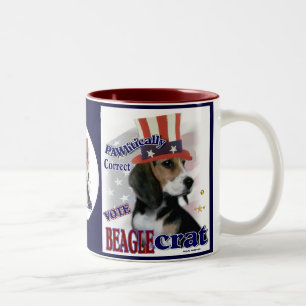 Beagle Zweifarbige Tasse