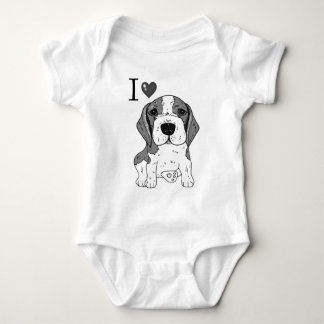 Beaglehund Baby Strampler