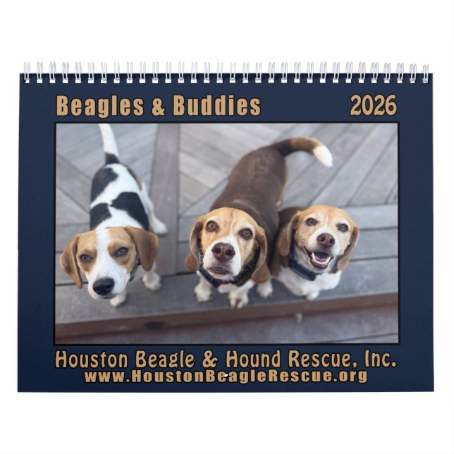 Beagles and Buddies 2026 Calendar Kalender (Titelbild)