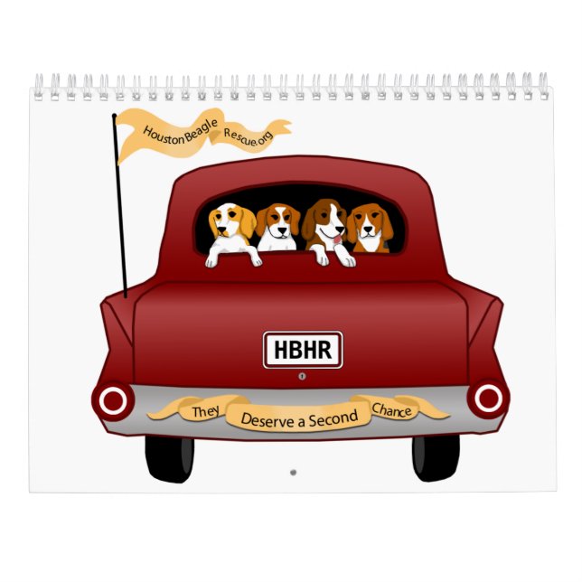 Beagles and Buddies 2026 Calendar Kalender (Rückseite)