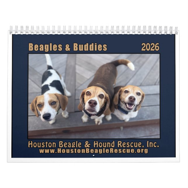 Beagles and Buddies Calendar 2026 Kalender (Titelbild)