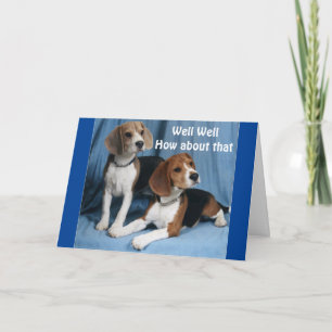 BEAGLES FÜR IHREN GEBURTSTAG **50. KARTE