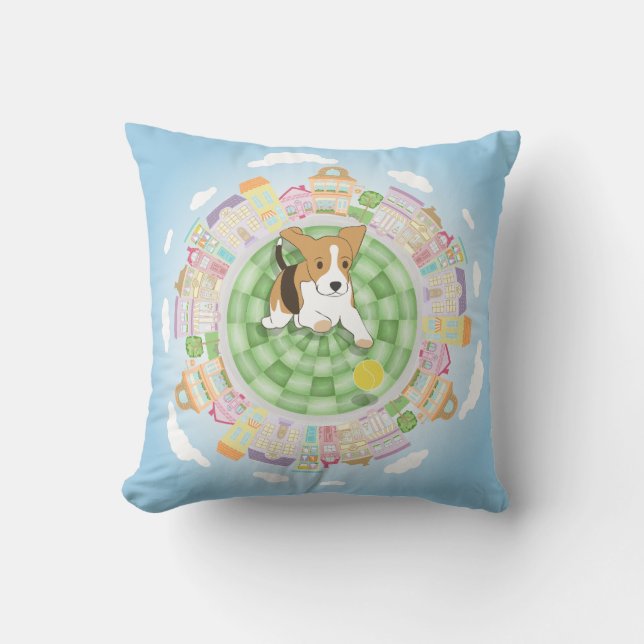 Beagles Kissen (Vorderseite)