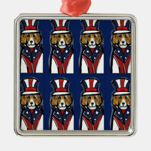 BEAGLES SILBERNES ORNAMENT
