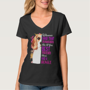Beagles sind die besten Freundinnen eines Mädchens T-Shirt