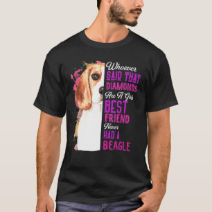 Beagles sind die besten Freundinnen eines Mädchens T-Shirt