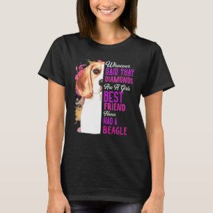 Beagles sind die besten Freundinnen eines Mädchens T-Shirt