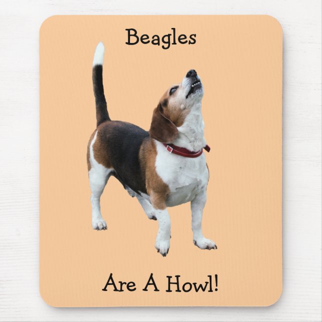 Beagles sind ein Heulen-lustiger Hund Mousepad (Vorne)