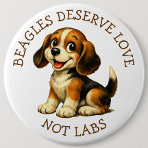 Beagles verdienen Liebe, keine Labore! Riesengroß
