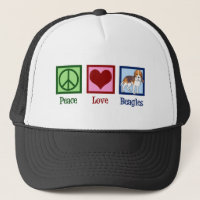 Beagles zur Liebe des niedlichen Friedens