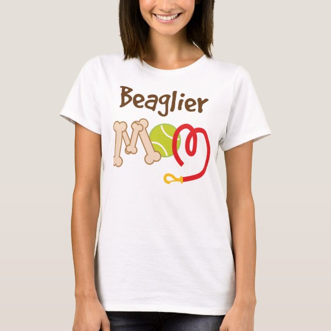 Beaglier Hundezucht-Mama-Geschenk T-Shirt (Vorderseite)