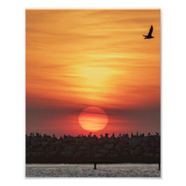 Beaitiful Sunset Colors - Marina Del Rey, CA Fotodruck