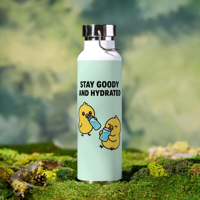 Beak & Bonk STAY GOODY AND HYDRATED Trinkflasche (Außenbereich (gedreht))