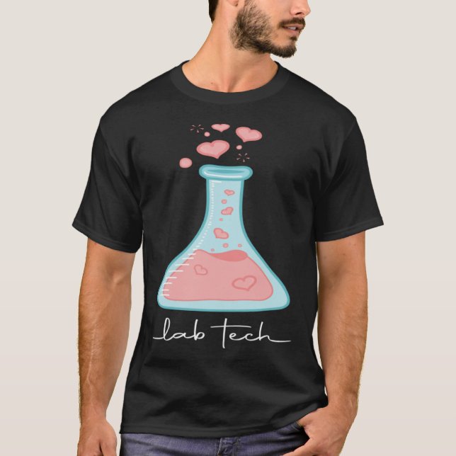 Beaker Lab Tech Laboratory Technician T-Shirt (Vorderseite)