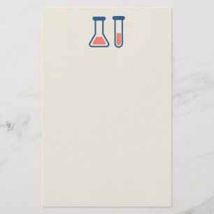 Beaker & Test Tube Science Theme Briefpapier