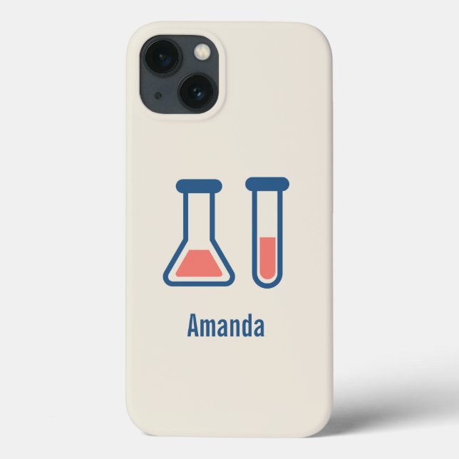 Beaker & Test Tube Science Theme Case-Mate iPhone Hülle (Rückseite)